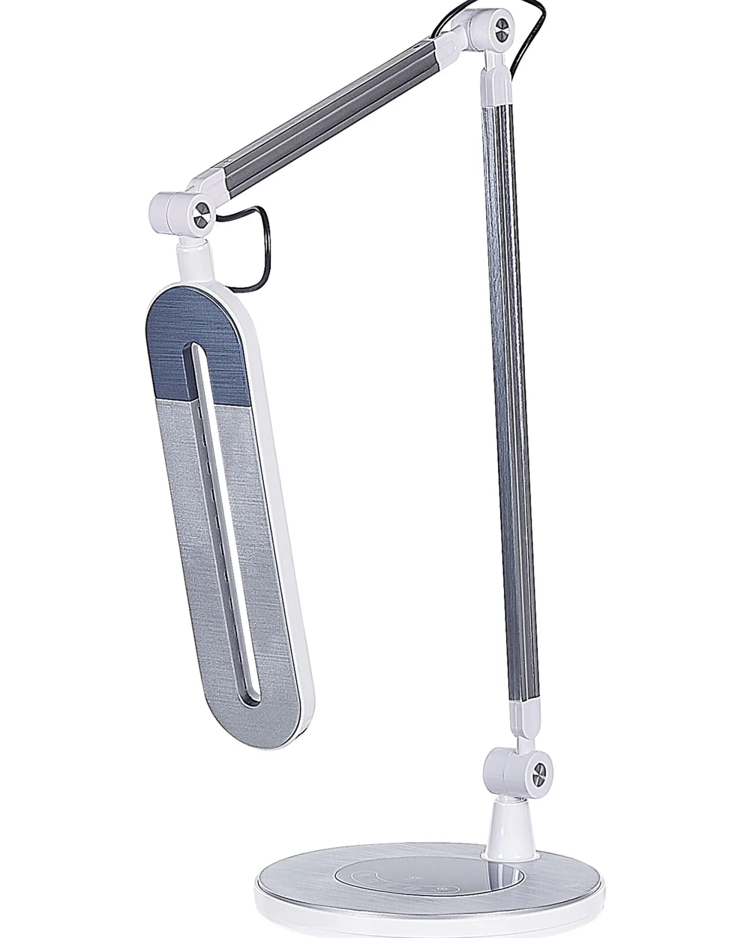 Lampa biurkowa LED GRUS Ze ściemniaczem Metal Srebrny