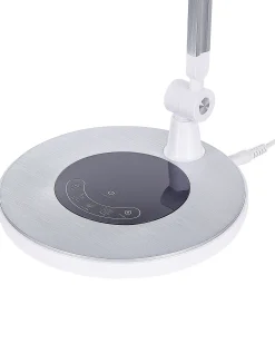 Lampa biurkowa LED GRUS Ze ściemniaczem Metal Srebrny