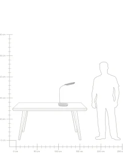 Lampa biurkowa LED HYDRA Ze ściemniaczem Biały