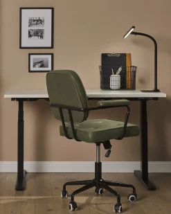 Lampa biurkowa LED KOURIS Z czujnikiem ruchu Metal Czarny