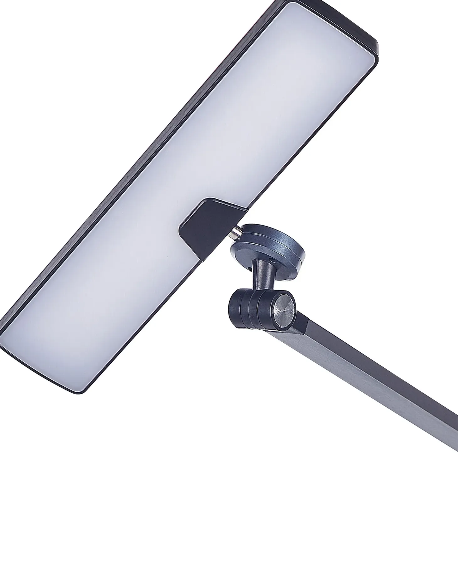 Lampa biurkowa LED LACERTA Z ładowarką indukcyjną Metal Czarny