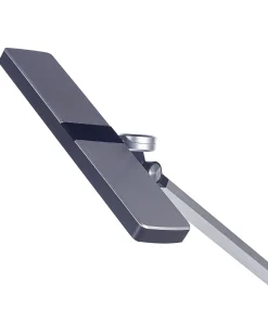 Lampa biurkowa LED LACERTA Z ładowarką indukcyjną Metal Srebrny