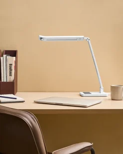 Lampa biurkowa LED LEPUS Z czujnikiem ruchu Biały