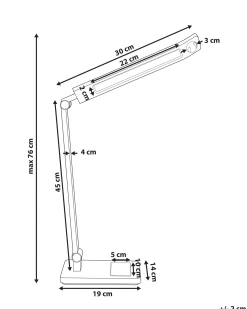 Lampa biurkowa LED LEPUS Z czujnikiem ruchu Srebrny