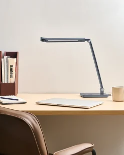 Lampa biurkowa LED LEPUS Z czujnikiem ruchu Ciemnoszary