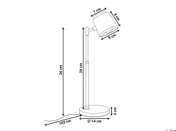 Lampa biurkowa LED LIBRA Ze ściemniaczem Biały