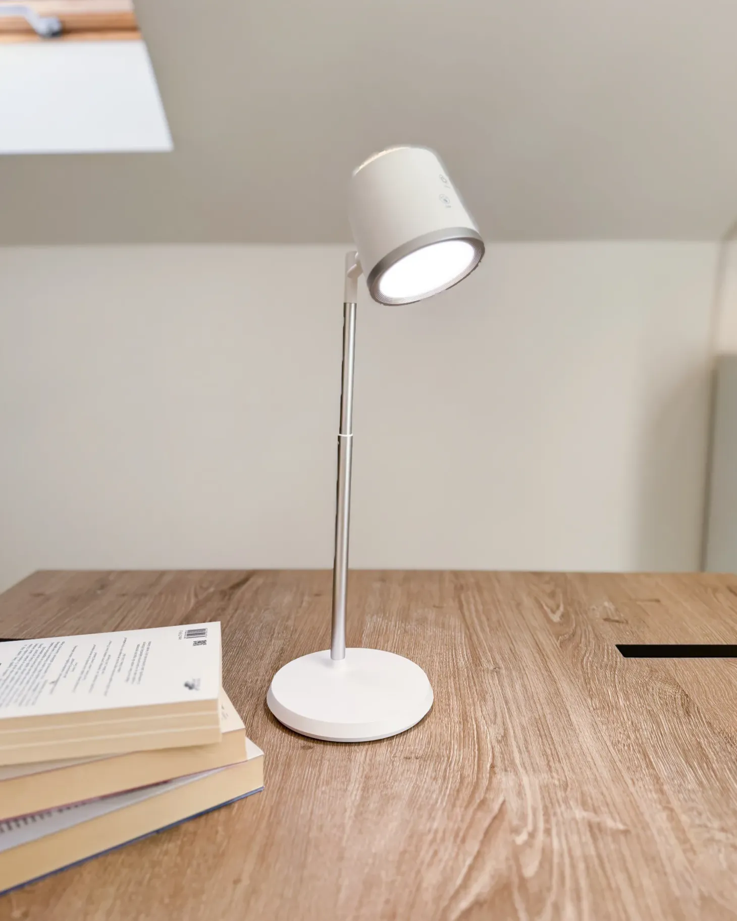 Lampa biurkowa LED LIBRA Ze ściemniaczem Biały