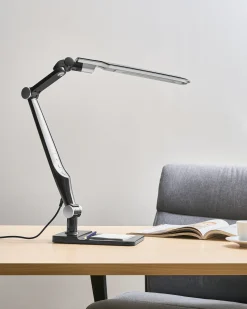 Lampa biurkowa LED PEGASI Ze ściemniaczem Czarny