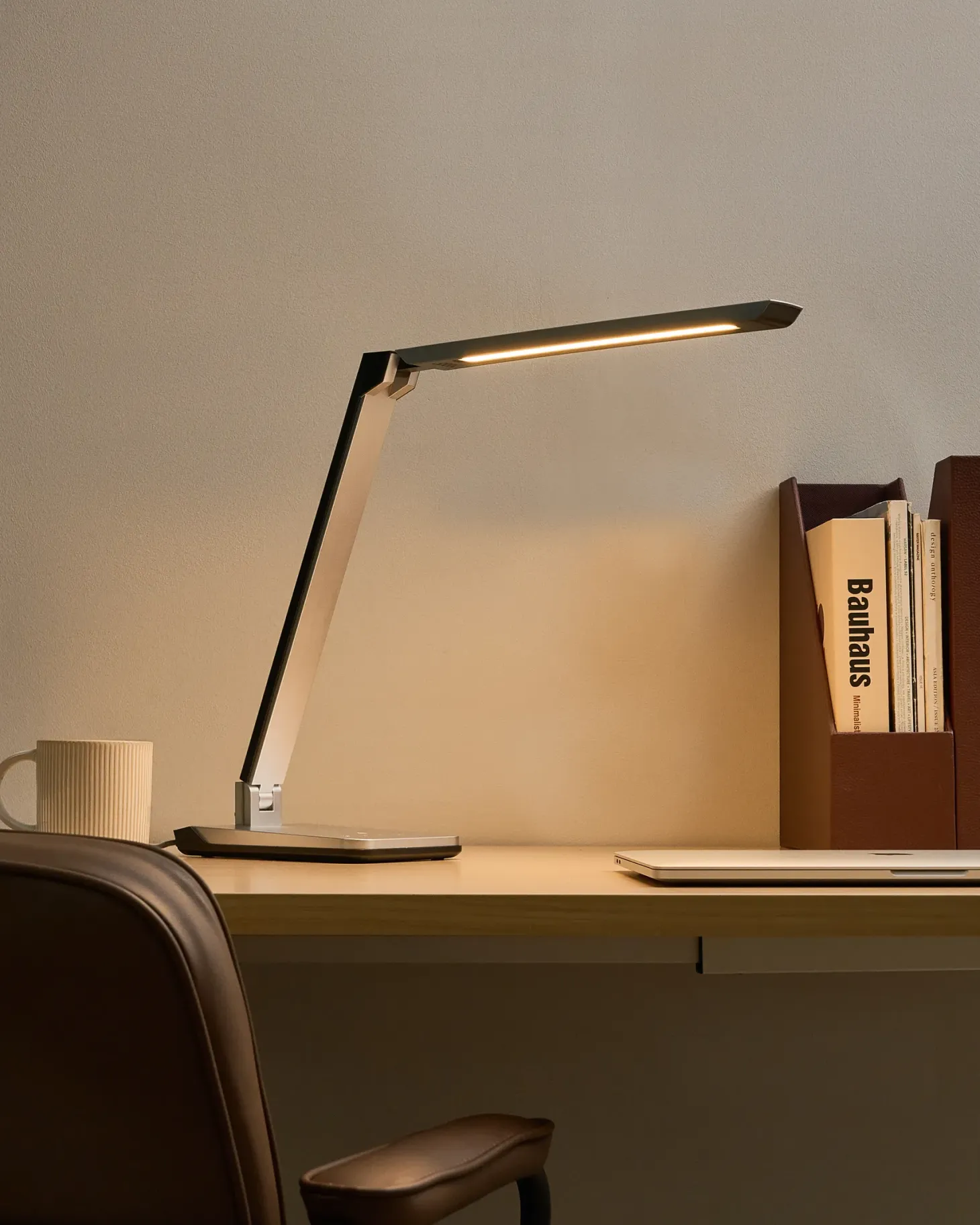 Lampa biurkowa LED PICTOR Ze ściemniaczem Srebrny