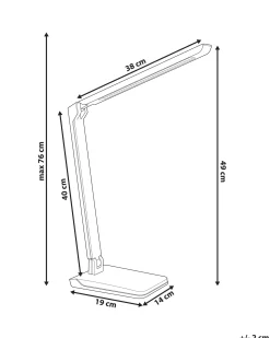 Lampa biurkowa LED PICTOR Ze ściemniaczem Srebrny