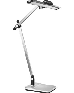 Lampa biurkowa LED SERPENS Ze ściemniaczem Srebrny