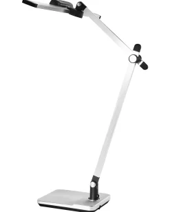 Lampa biurkowa LED SERPENS Ze ściemniaczem Srebrny
