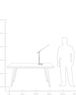 Lampa biurkowa LED TUCANA Ze ściemniaczem Biały