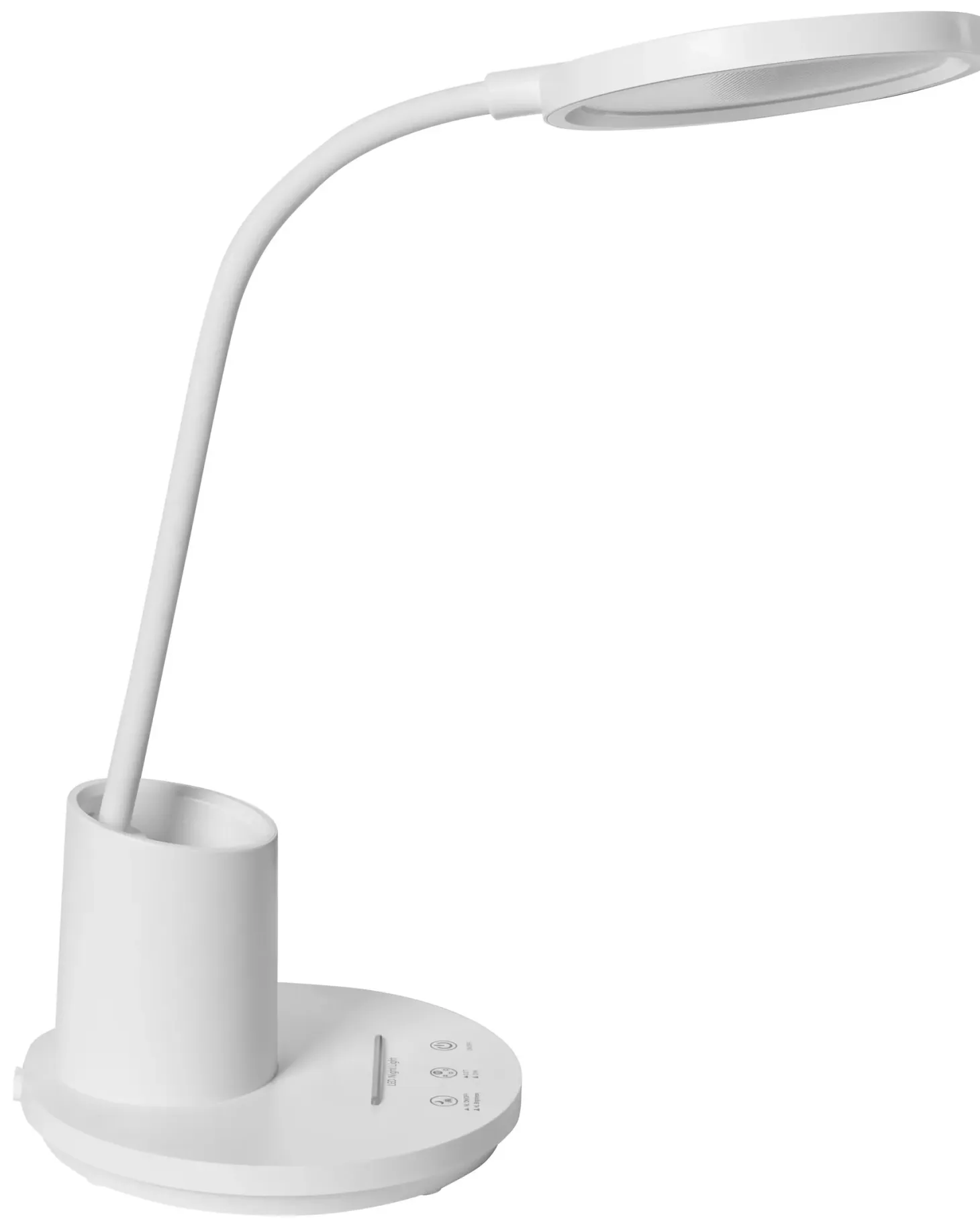 Lampa biurkowa LED VELA Ze ściemniaczem Biały