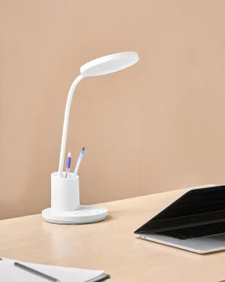 Lampa biurkowa LED VELA Ze ściemniaczem Biały