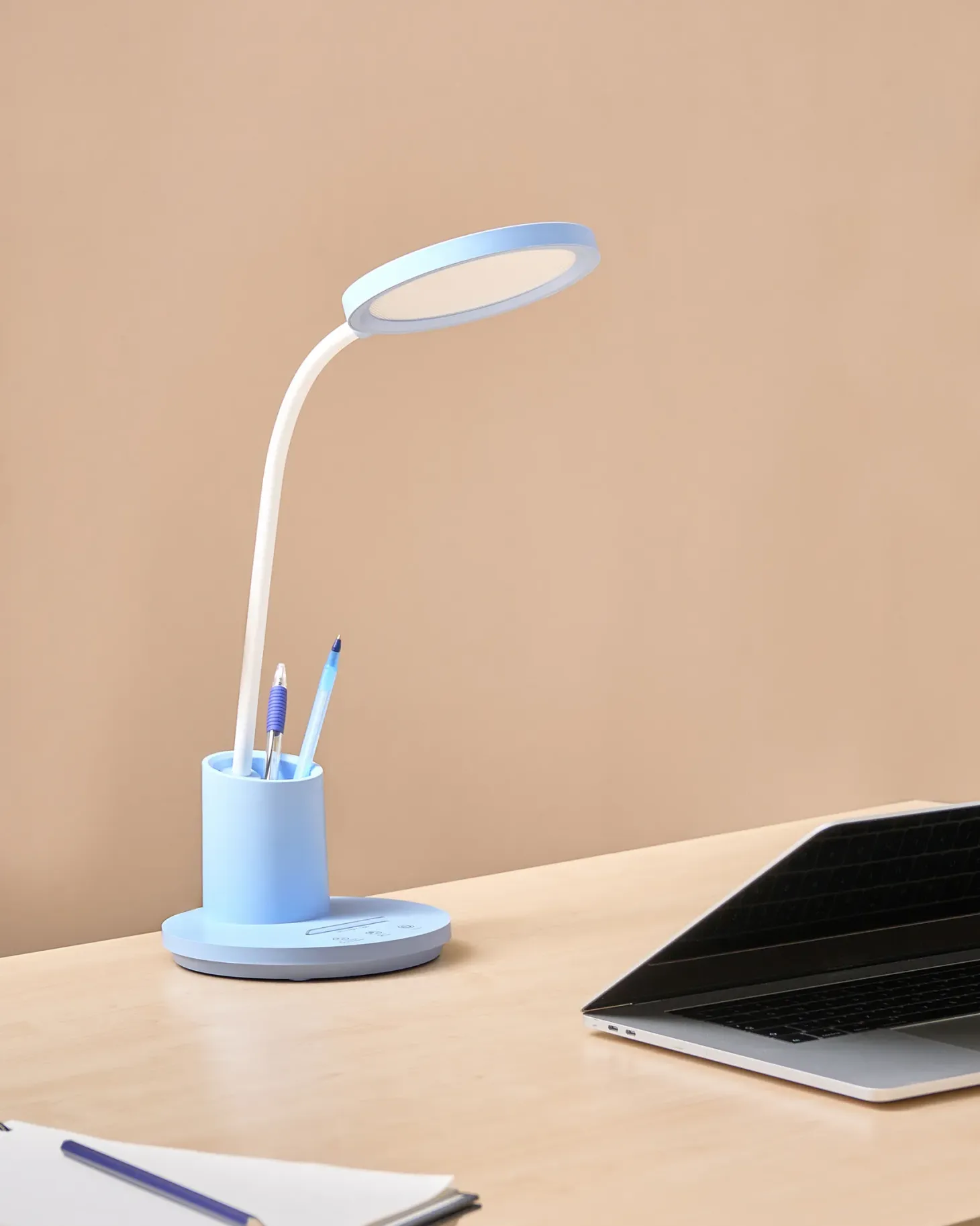 Lampa biurkowa LED VELA Ze ściemniaczem Niebieski