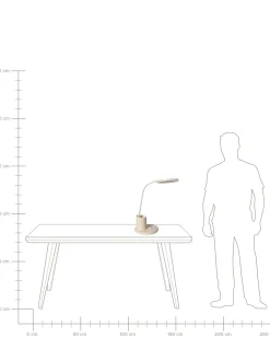 Lampa biurkowa LED VELA Ze ściemniaczem Jasnobeżowy
