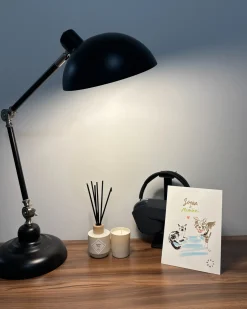 Lampa biurkowa MERAMEC Regulowana Metal Czarny