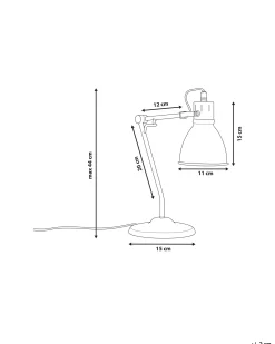 Lampa biurkowa MONSAN Regulowana Metal Mosiężny