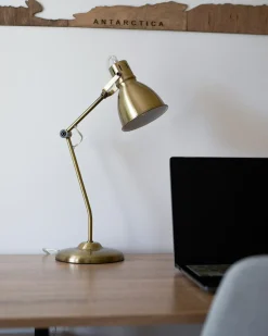 Lampa biurkowa MONSAN Regulowana Metal Mosiężny