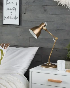 Lampa biurkowa MONSAN Regulowana Metal Mosiężny