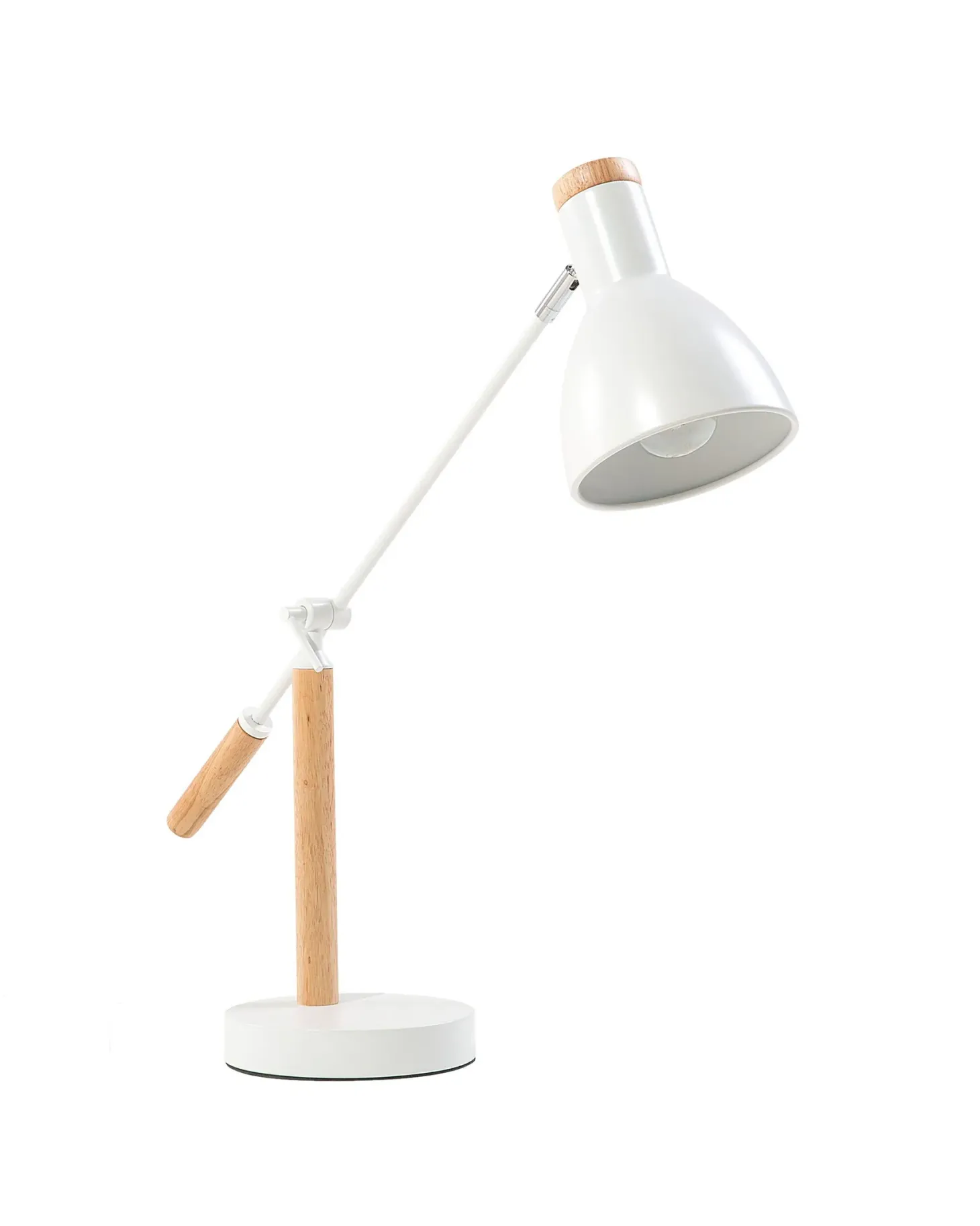 Lampa biurkowa PECKOS Regulowana Metal Biały