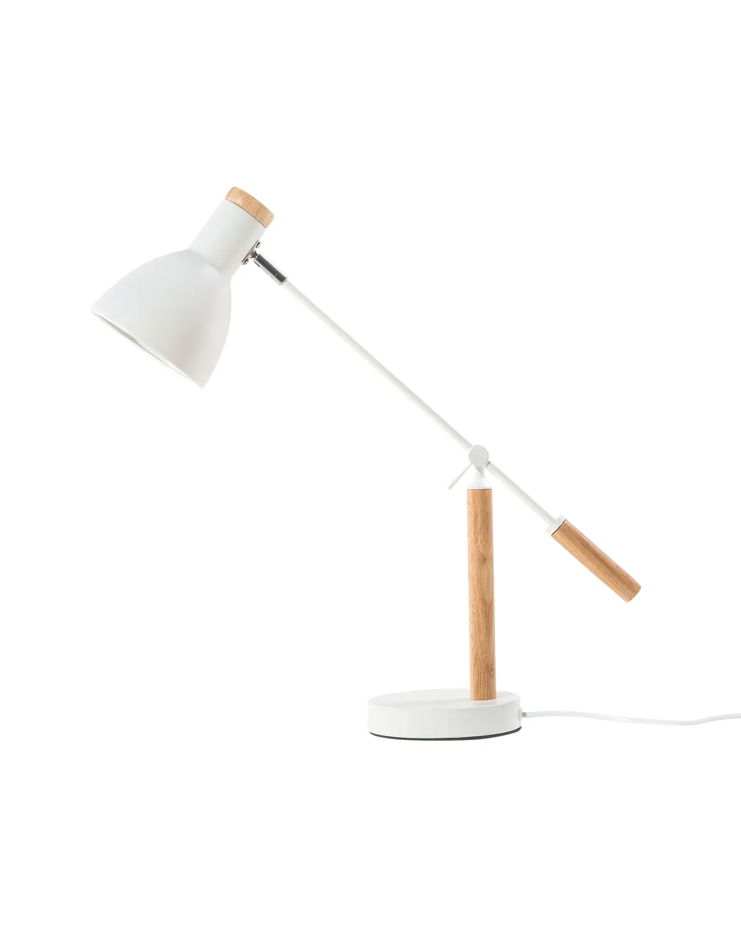 Lampa biurkowa PECKOS Regulowana Metal Biały