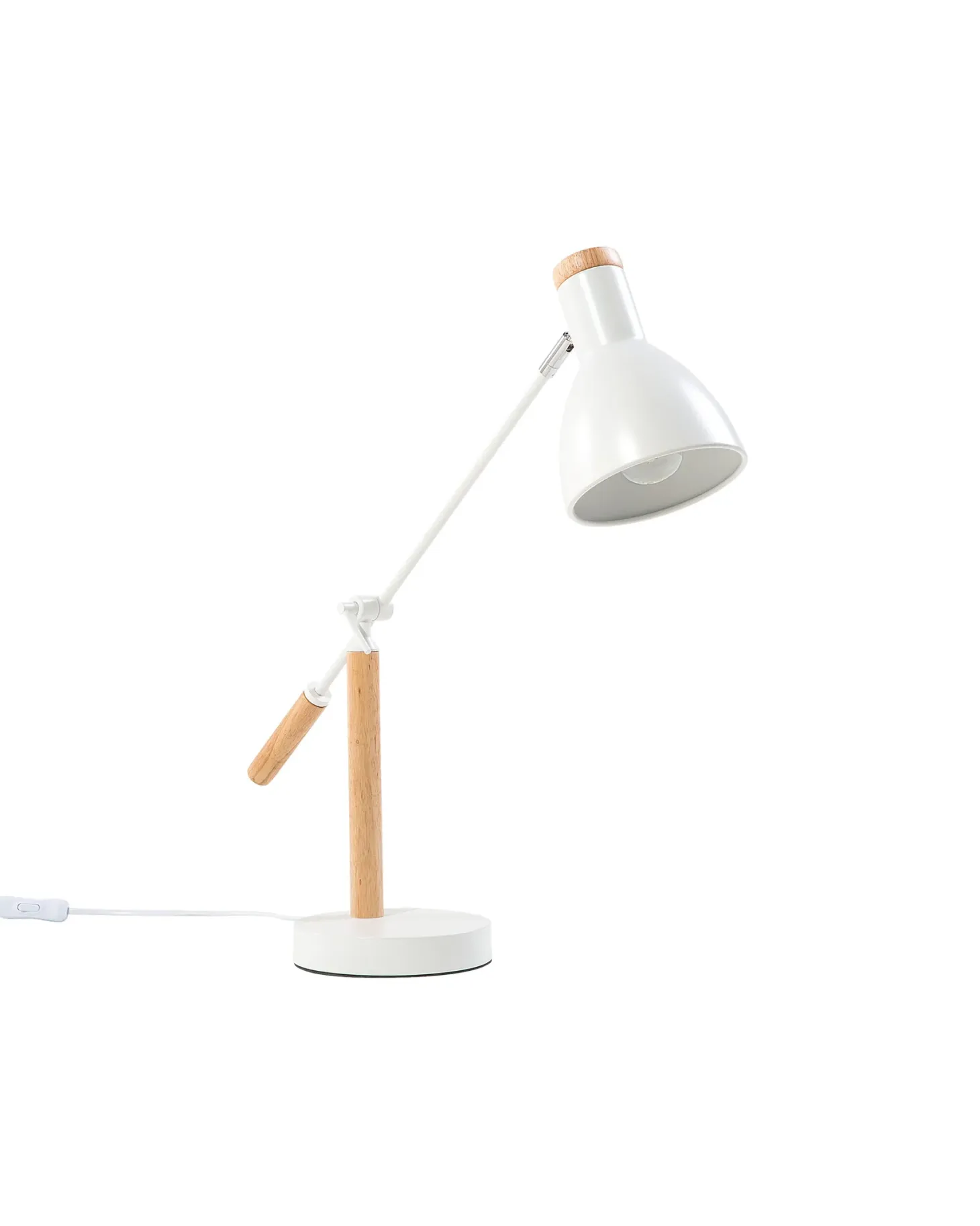 Lampa biurkowa PECKOS Regulowana Metal Biały