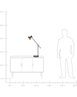 Lampa biurkowa PINKEEN Metal Złoty