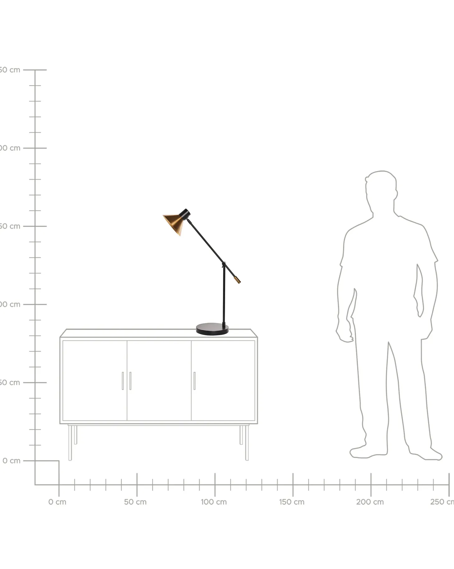 Lampa biurkowa PINKEEN Metal Złoty