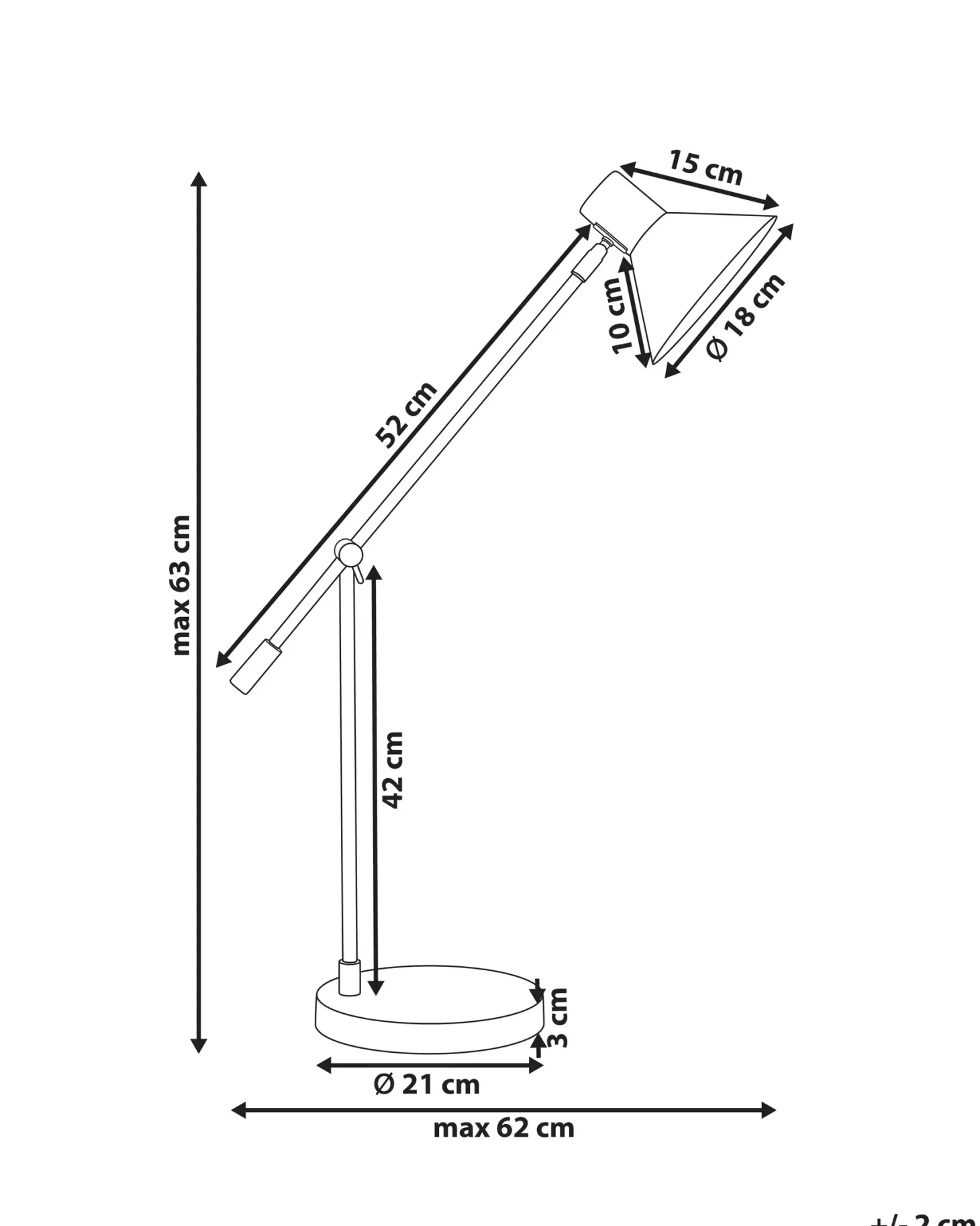 Lampa biurkowa PINKEEN Metal Złoty