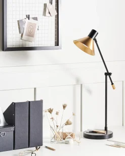 Lampa biurkowa PINKEEN Metal Złoty