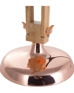 Lampa biurkowa SALADO Regulowana Drewno Miedziany