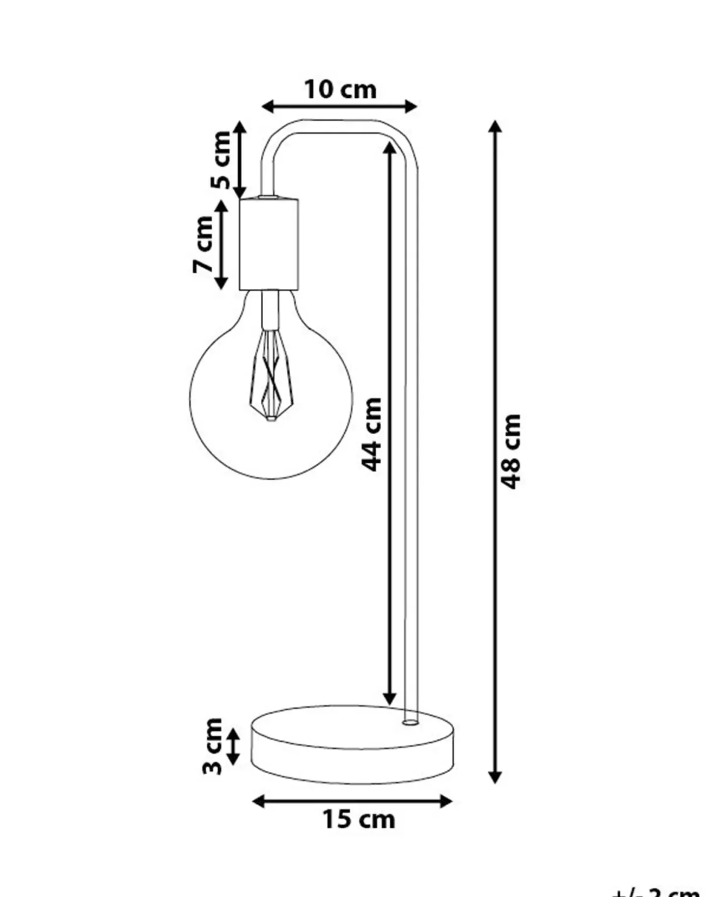 Lampa biurkowa SAVENA Metal Złoty