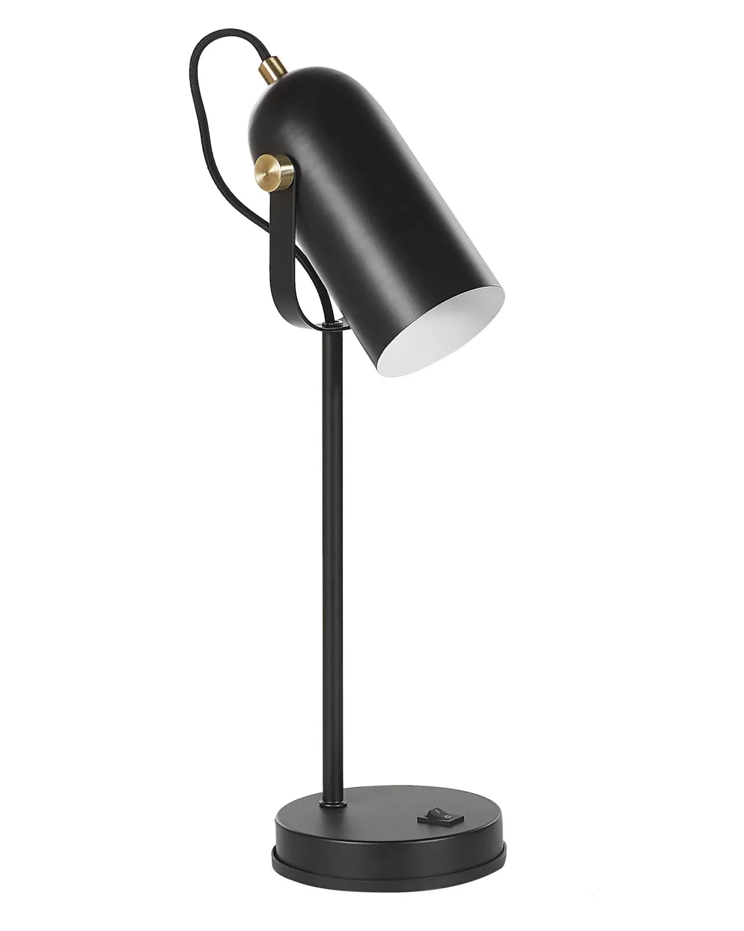 Lampa biurkowa TYRIA Regulowana Metal Czarny