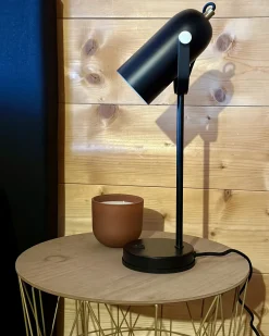 Lampa biurkowa TYRIA Regulowana Metal Czarny