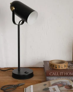 Lampa biurkowa TYRIA Regulowana Metal Czarny