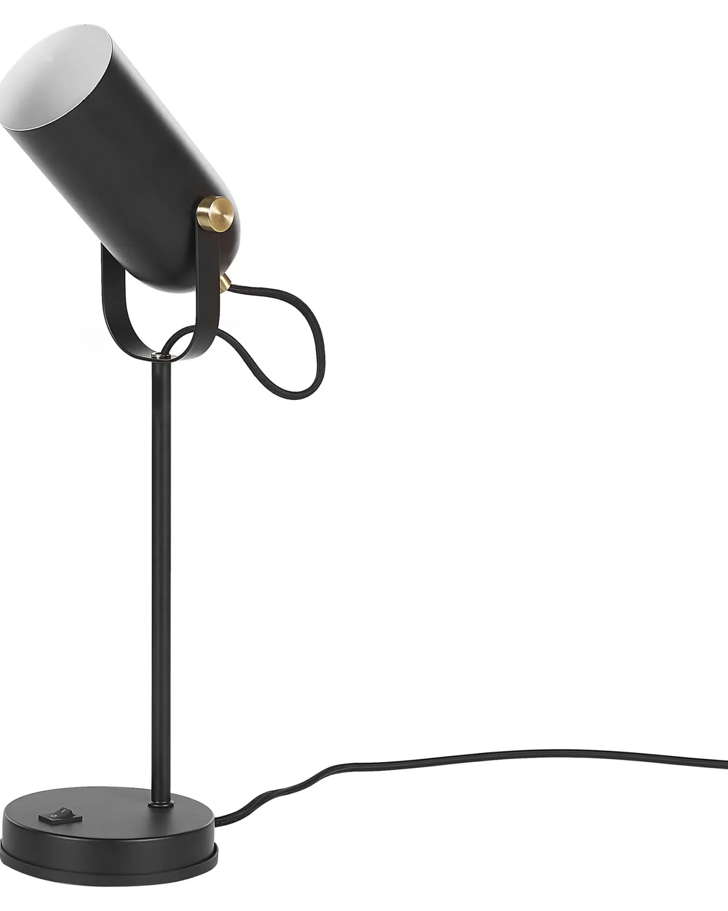 Lampa biurkowa TYRIA Regulowana Metal Czarny