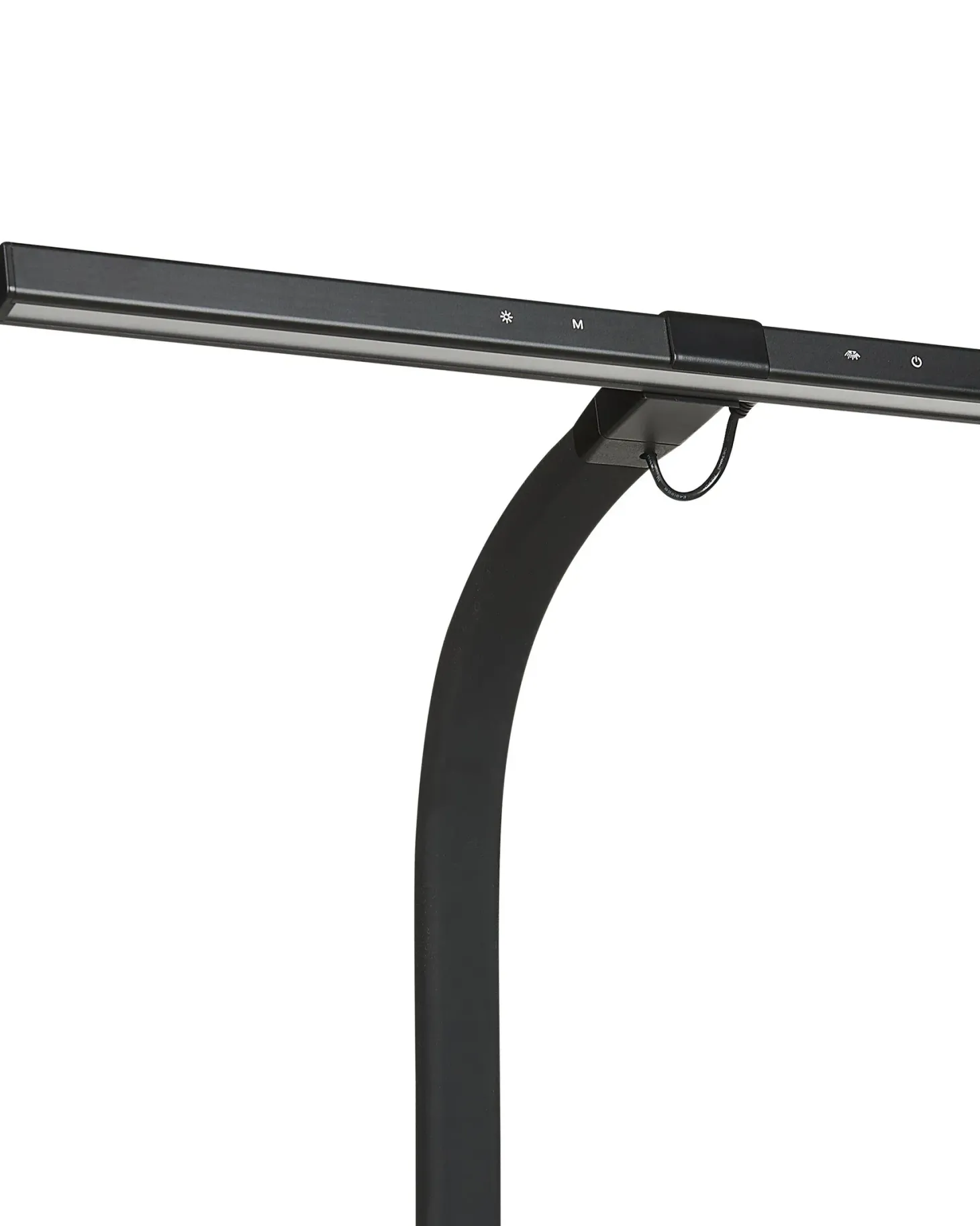 Lampa biurkowa zaciskowa AURIGA Z czujnikiem ruchu Metal Czarny