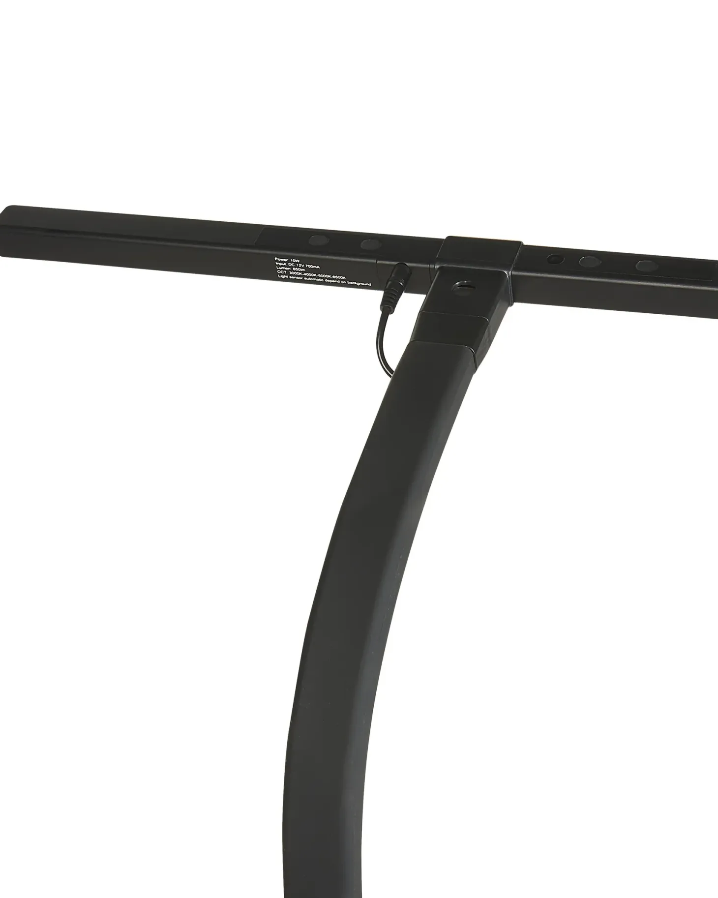 Lampa biurkowa zaciskowa AURIGA Z czujnikiem ruchu Metal Czarny
