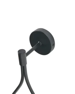Lampa ścienna AUROUE Czarny Metal