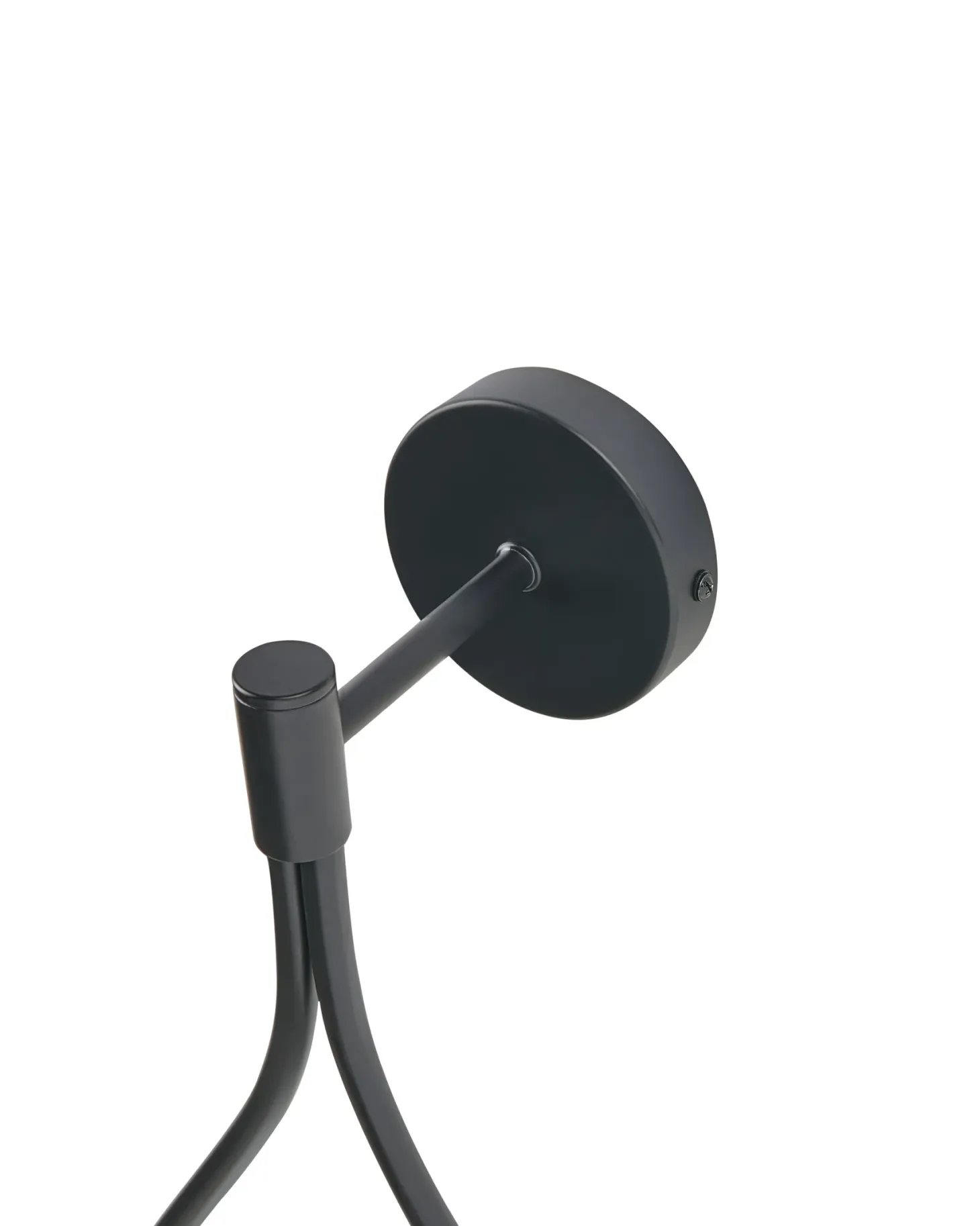 Lampa ścienna AUROUE Czarny Metal