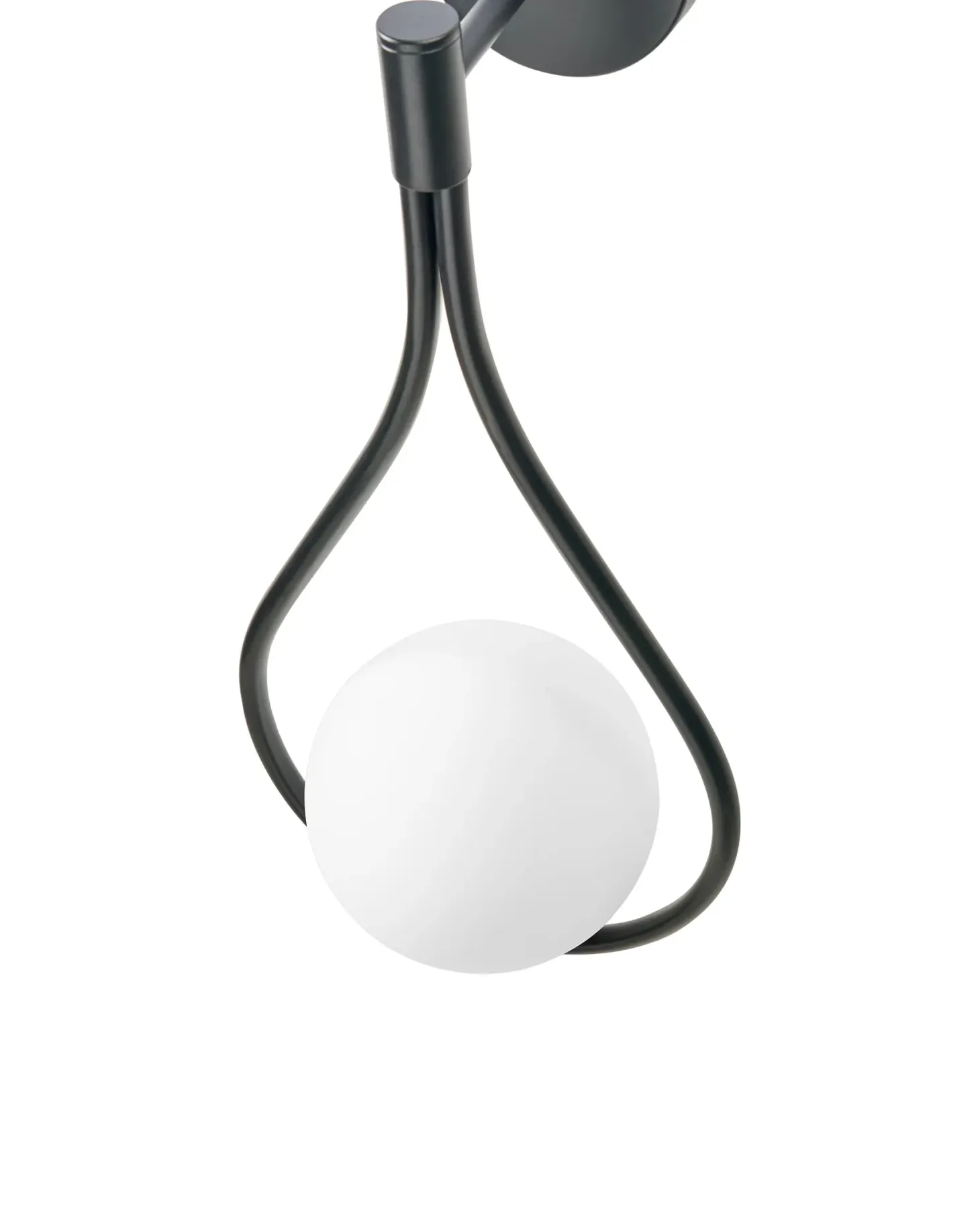 Lampa ścienna AUROUE Czarny Metal