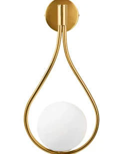 Lampa ścienna AUROUE Złoty Metal