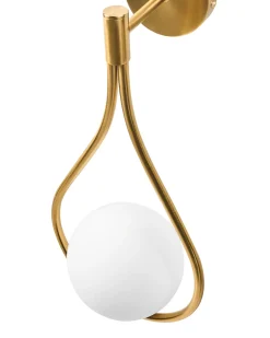 Lampa ścienna AUROUE Złoty Metal