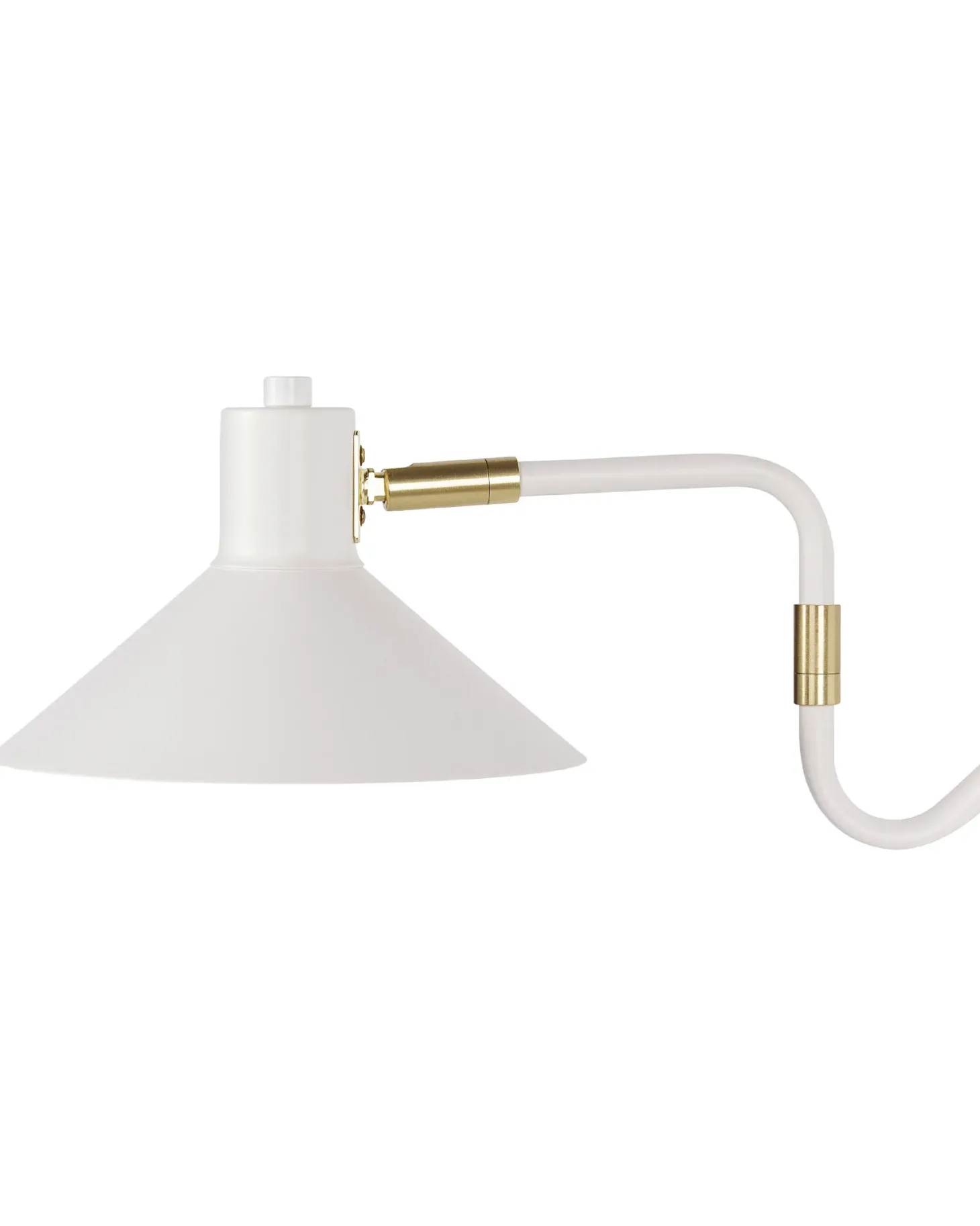 Lampa ścienna BALIEM Biały Metal Regulowana