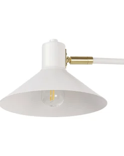 Lampa ścienna BALIEM Biały Metal Regulowana