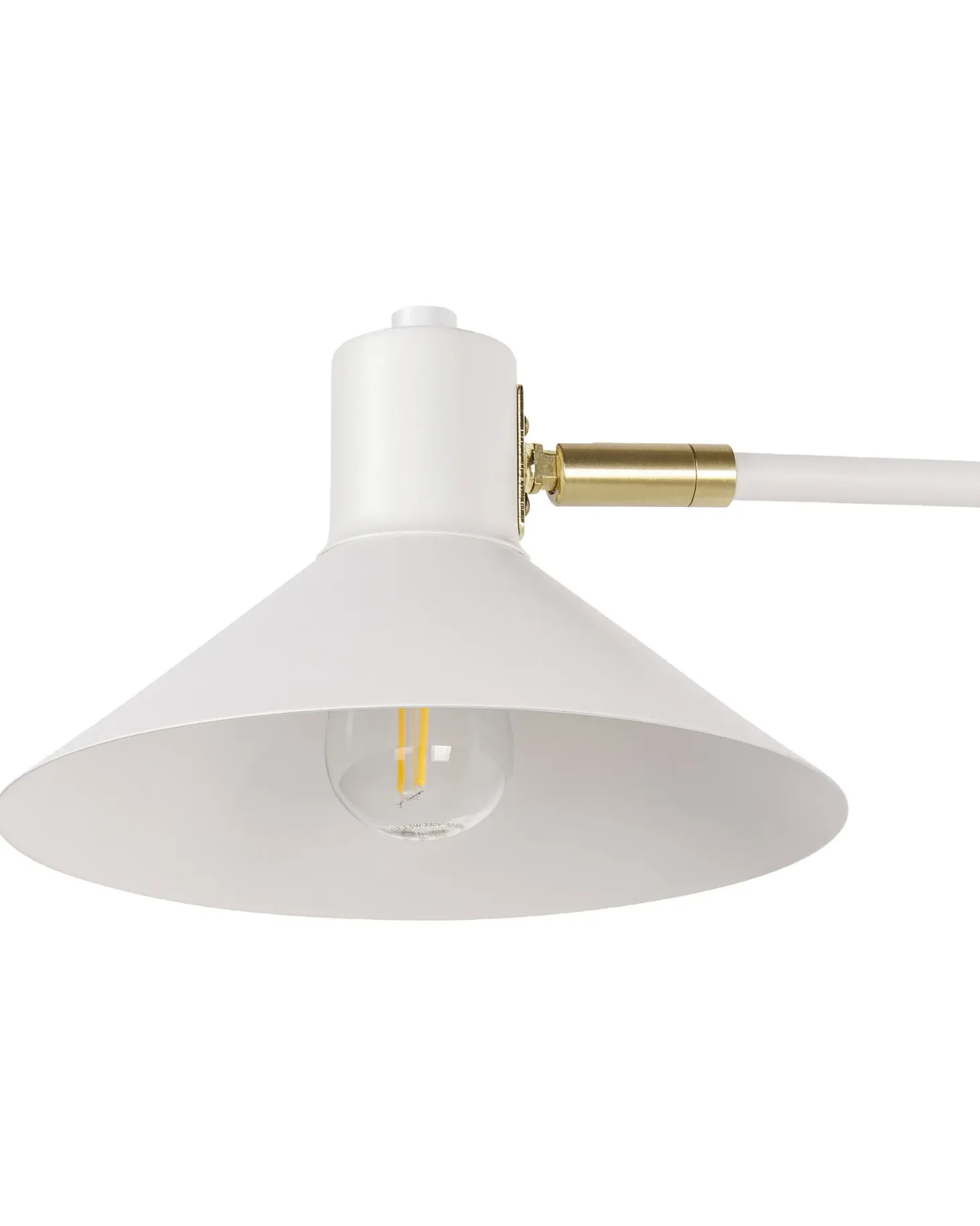 Lampa ścienna BALIEM Biały Metal Regulowana