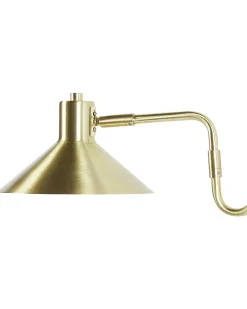 Lampa ścienna BALIEM Złoty Metal Regulowana