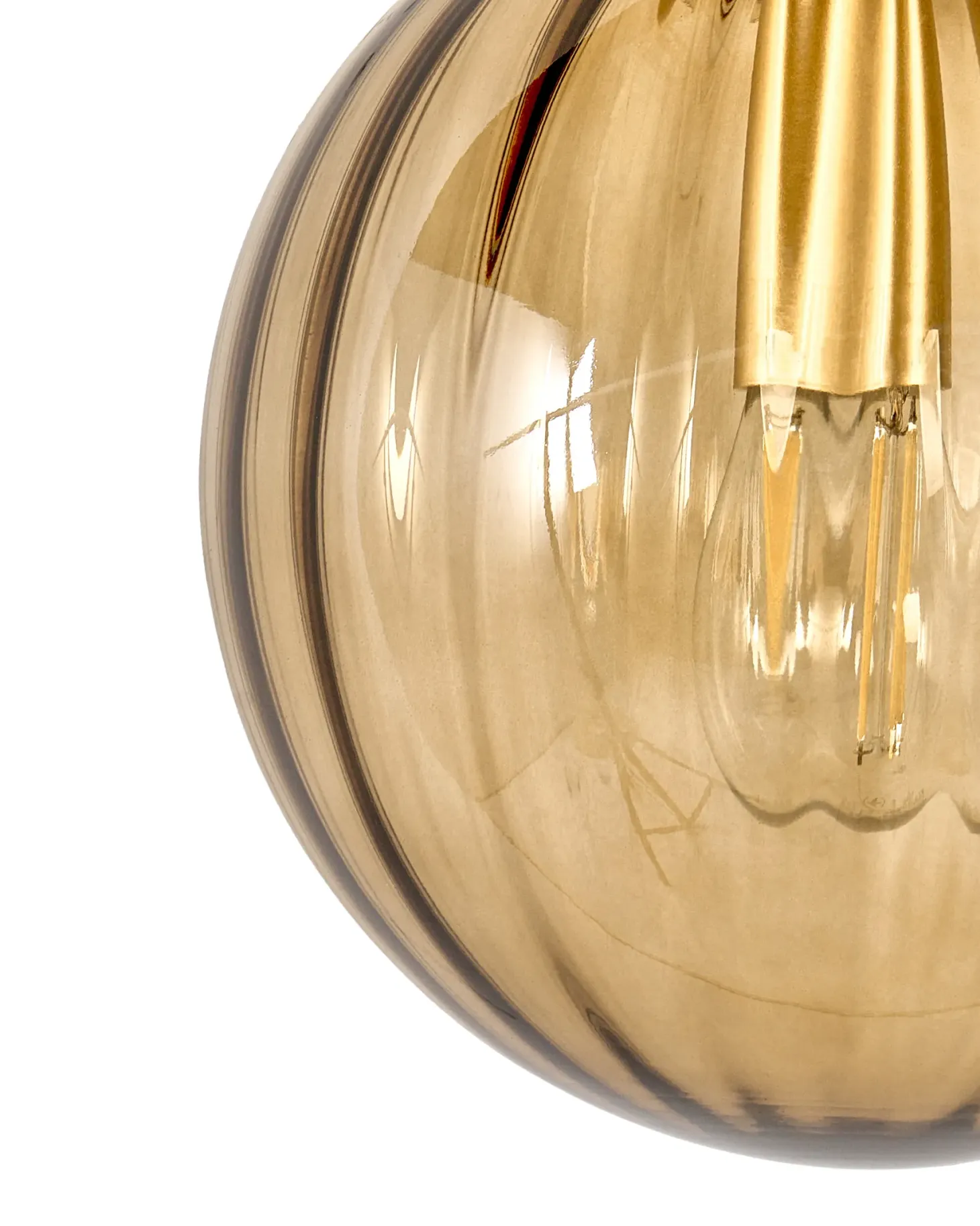 Lampa ścienna BOOMI Ciemnobrązowy Szkło